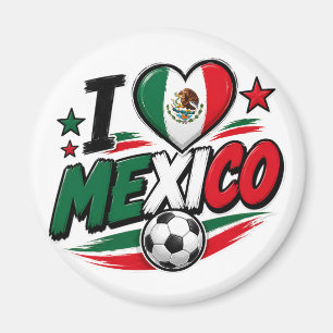 Aimant Je suis fan de football mexicain Fierté mexicain
