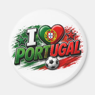 Aimant Je suis FAN du PORTUGAL   Fierté Portugaise Foot
