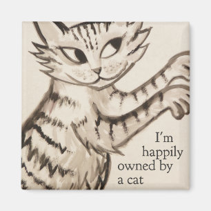 Aimant Je suis heureux de posséder un chat