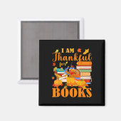 Aimant Je Suis Heureux Pour Les Livres Automne Bibliothéc (Recto/Verso)