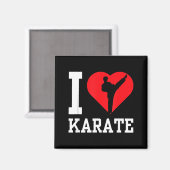 Aimant Je suis instructeur de karaté ceinture de combatta (Recto/Verso)