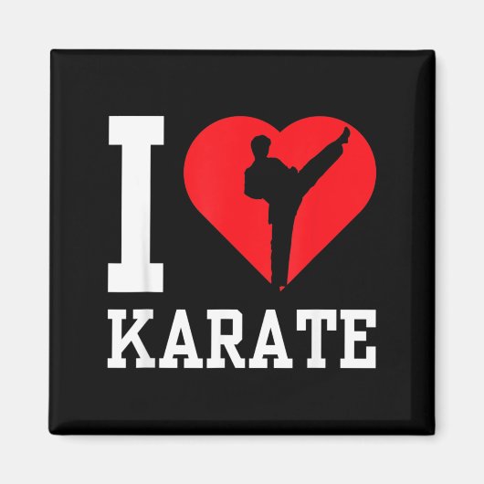 Aimant Je suis instructeur de karaté ceinture de combatta (Devant)