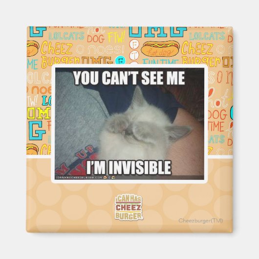Aimant Je suis invisible (Devant)