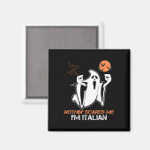 Aimant Je suis Italien Ghost Costume d'Halloween (Recto/Verso)