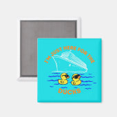 Aimant Je suis juste là pour la porte de croisière des Ca (Recto/Verso)