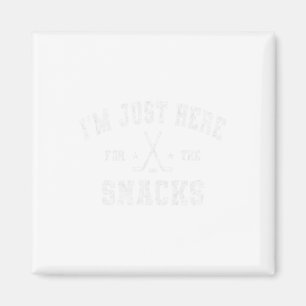 Aimant Je suis juste là pour les snacks Hockey Sœur Papa