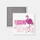 Aimant Je suis La Bachelorette Fun Bride Fun Glittery (Recto/Verso)