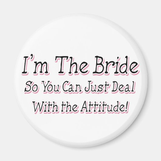 Aimant Je suis la mariée (Devant)