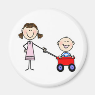 Aimant Je suis la petite chatte de Frère