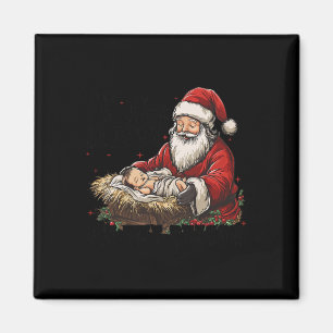 Aimant Je suis la saison Père Noël Je suis la raison Jésu