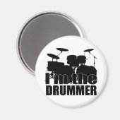 Aimant Je suis le batteur (Recto/Verso)