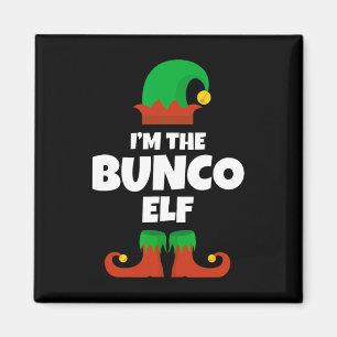 Aimant Je suis le Bunco Elf Famille Pyjama Noël Funny Bu