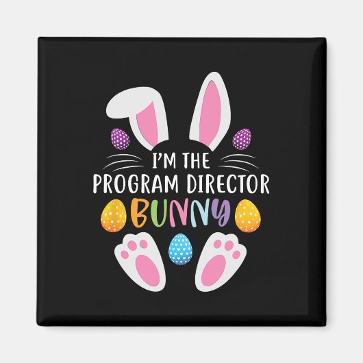 Aimant Je suis le directeur de programme Lapin drôle de j (Devant)