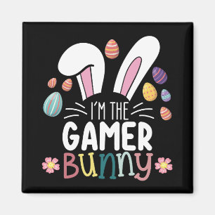 Aimant Je suis le lapin gamer de correspondance de jeu de