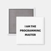 Aimant Je suis le maître de la programmation (Recto/Verso)
