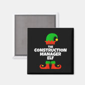 Aimant Je suis le manager de construction Elf Famille Pyj (Recto/Verso)