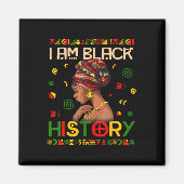 Aimant Je suis le Mois de l'Histoire des Noirs Afro-Améri (Devant)