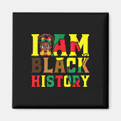 Aimant Je suis le Mois de l'histoire des Noirs Afro-Améri (Devant)