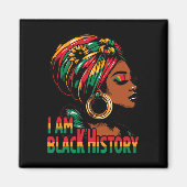 Aimant Je suis le mois de l'histoire des Noirs Afro-Améri (Devant)