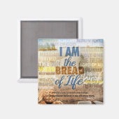 Aimant Je suis le pain de la vie, dit Jésus (Recto/Verso)