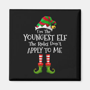Aimant Je suis le plus jeune lutin les règles ne s'appliq