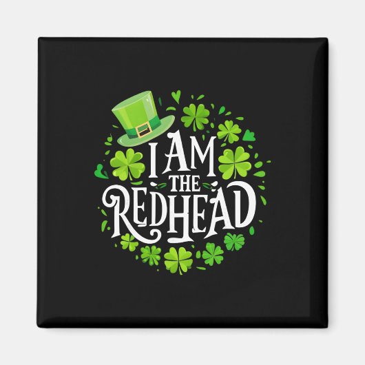 Aimant Je Suis Le Redhead Dibs Roux Drôle St Patricks Da (Devant)
