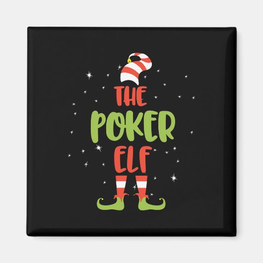 Aimant Je suis l'Elfe du Poker (Devant)