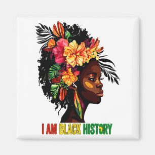 Aimant Je suis les femmes de l'histoire noire Mois Reine