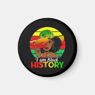 Aimant Je suis l'histoire noire Afrique Amérique