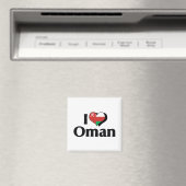 Aimant Je suis Oman Drapeau d'amour (In Situ (Lave-vaisselle))
