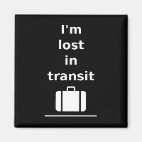 Je suis perdu en transport en commun Suitcase Dark