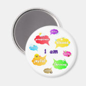 Aimant Je Suis Positive Affirmations Mots Self Love (Recto/Verso)