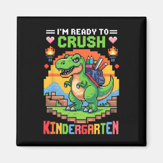 Aimant Je suis prêt à écraser la maternelle Dinosaure Gam