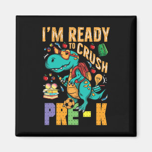 Aimant Je suis prêt à écraser le camion monstre Dino Byck