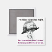 Aimant je suis prêt pour la nuit Bunco. (Recto/Verso)