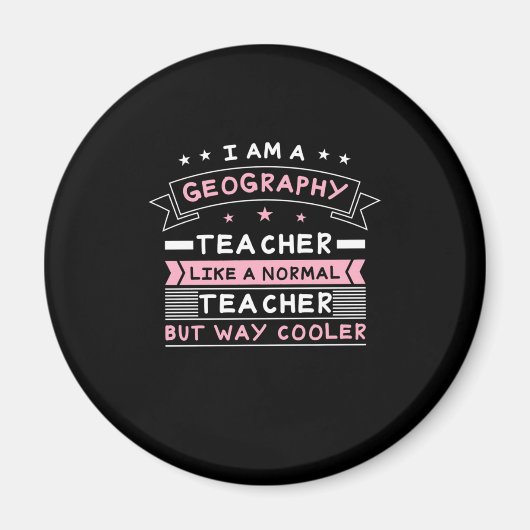Aimant Je Suis Professeur De Géographie (Devant)