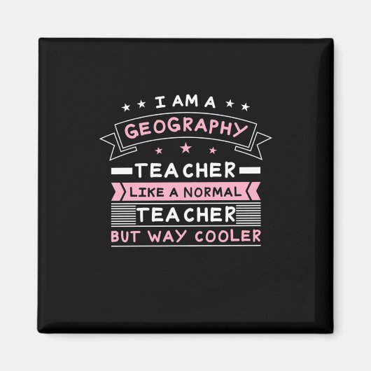 Aimant Je Suis Professeur De Géographie (Devant)