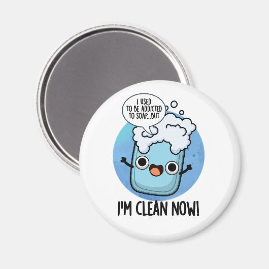 Aimant Je suis Propre Maintenant Drôle Drôle Addicté À Pu (Recto/Verso)