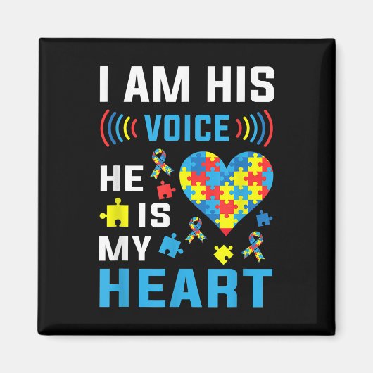 Aimant Je Suis Sa Voix Il Est Mon Coeur Sensibilisation s (Devant)