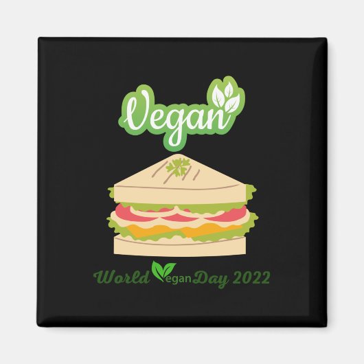 Aimant Je suis si frais Vegan jour 2022 Sticker1 (Devant)