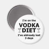 Aimant Je suis sur la vodka Diet (Recto/Verso)