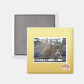 Aimant Je suis sur votre tiret (Recto/Verso)