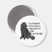 Aimant Je suis Terre-Neuve (Recto/Verso)