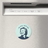 Aimant "Je suis toujours avec elle" Hillary Clinton (In Situ (Lave-vaisselle))