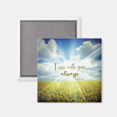 Aimant Je suis toujours avec vous, la Bible Verse (Recto/Verso)