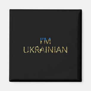 Aimant Je suis ukrainien - Chemise Ukraine Tournesol Rétr