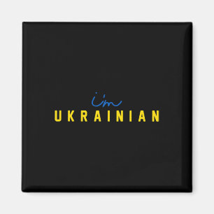 Aimant Je suis ukrainien Soutien au président patriotique
