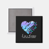 Aimant Je Suis Un Coeur De Sensibilisation À La Préventio (Recto/Verso)