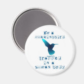 Aimant Je suis un colibri (Recto/Verso)