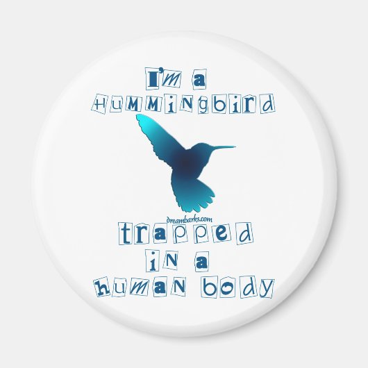 Aimant Je suis un colibri (Devant)